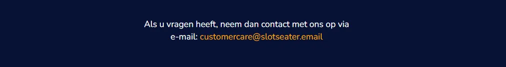 Klantenservice Slotseater casino – snelle hulp via chat of e-mail